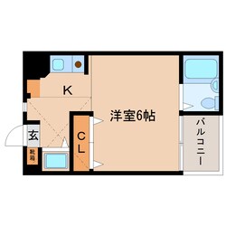 近鉄郡山駅 徒歩5分 3階の物件間取画像